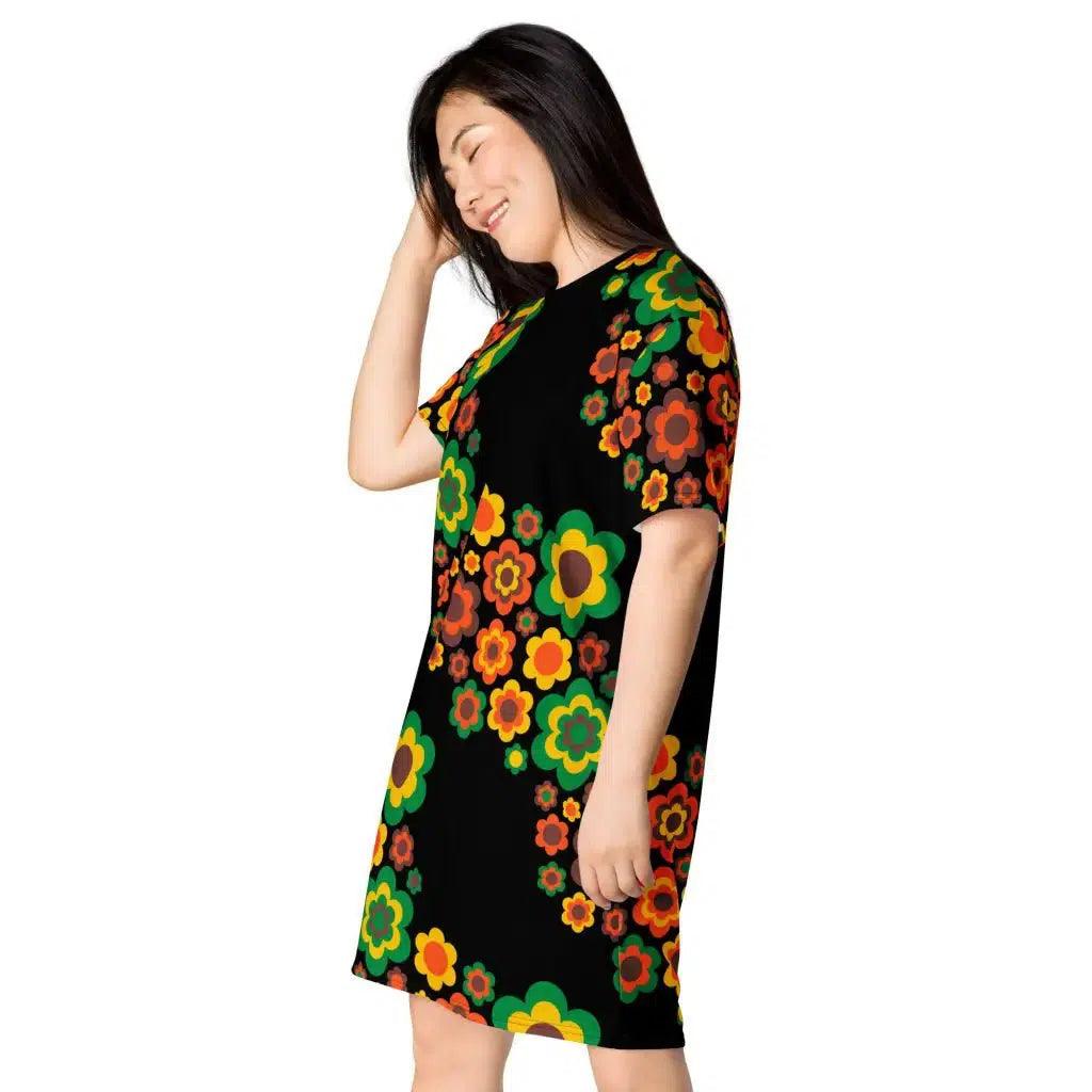 FLORA FOREVER retro - T-Shirt Dress