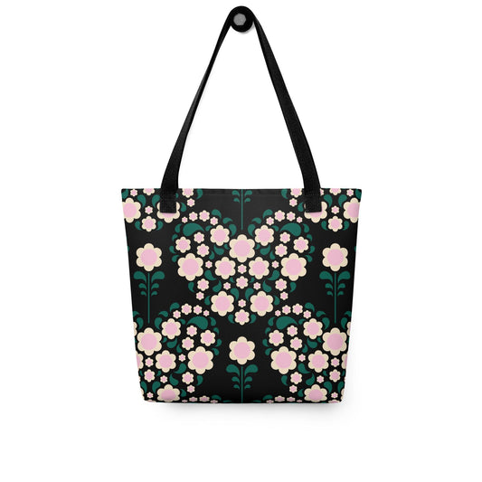 HEARTBEAT pink black - Tote Bag