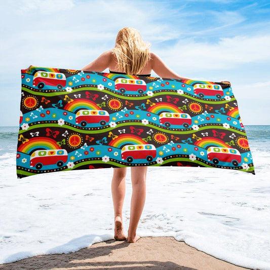 HIPPIE DAY rainbow - Towel