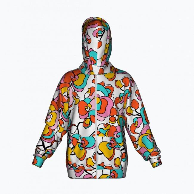 JUBILEE white - Cotton Zipper Hoodie