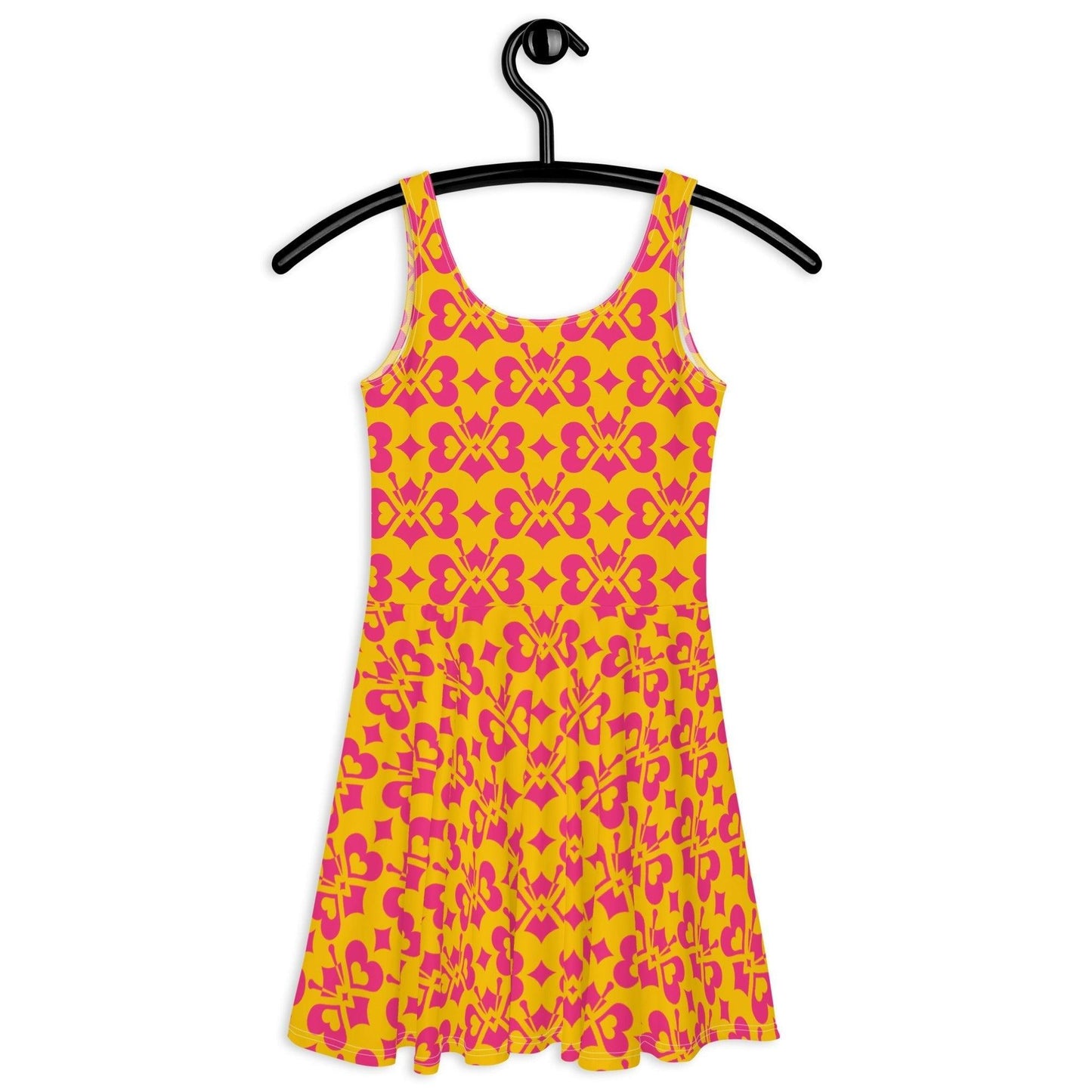 LOVE BUTTERFLY yellow pink - Skater Dress