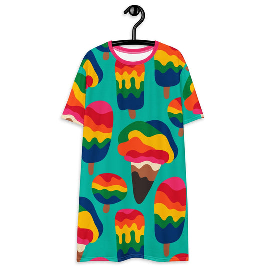 MANIC ICE mint - T-Shirt Dress