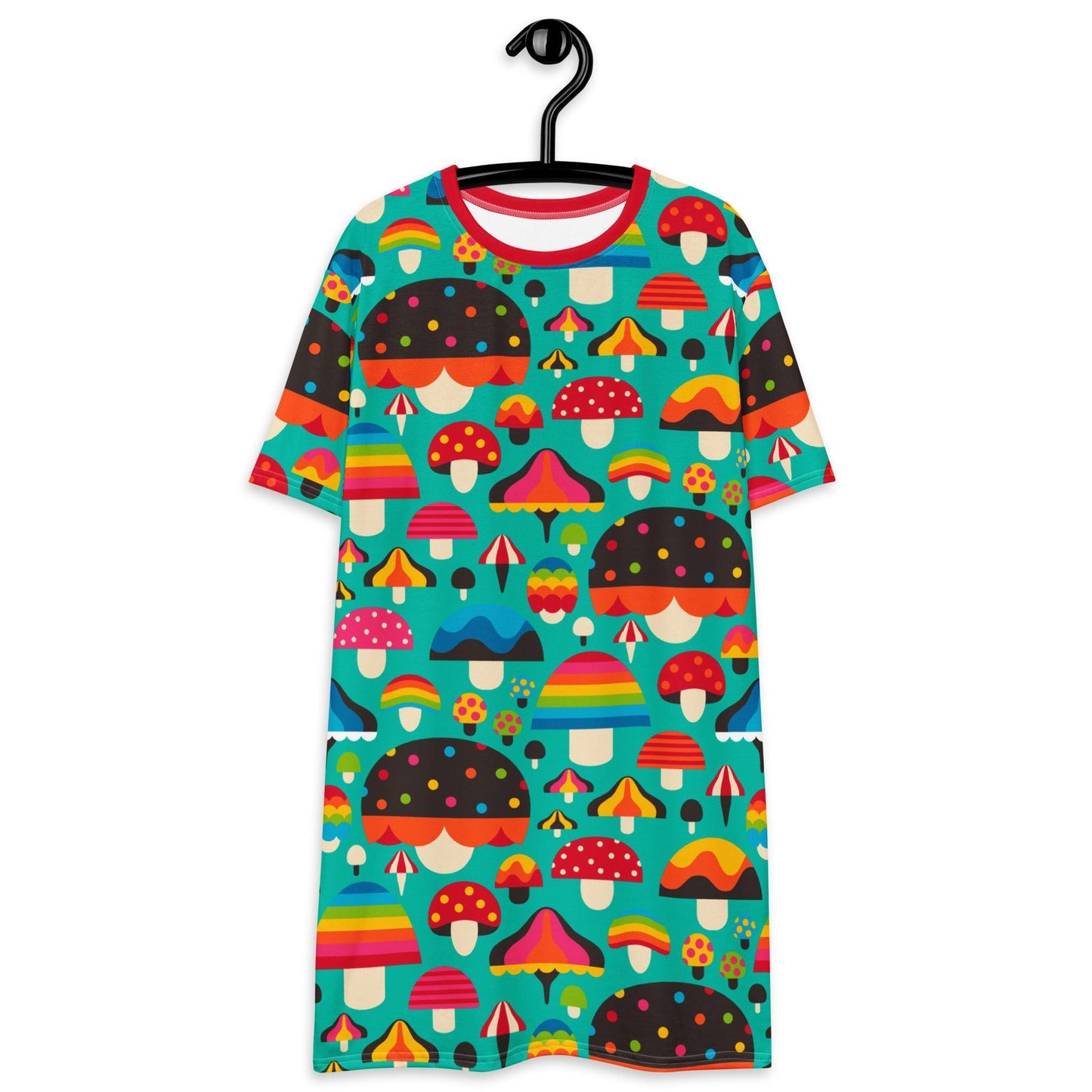 MUSHROOM MANIA mint - T-Shirt Dress