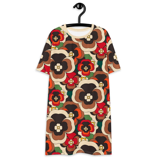 PANSY FANTASY retro - T-Shirt Dress