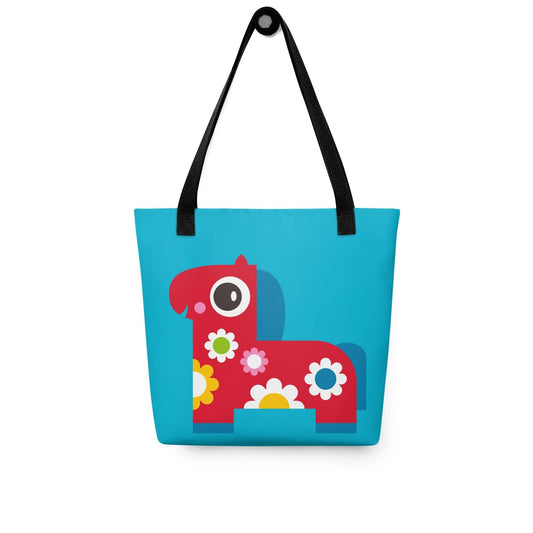PONY BLOOM turquoise - Tote Bag