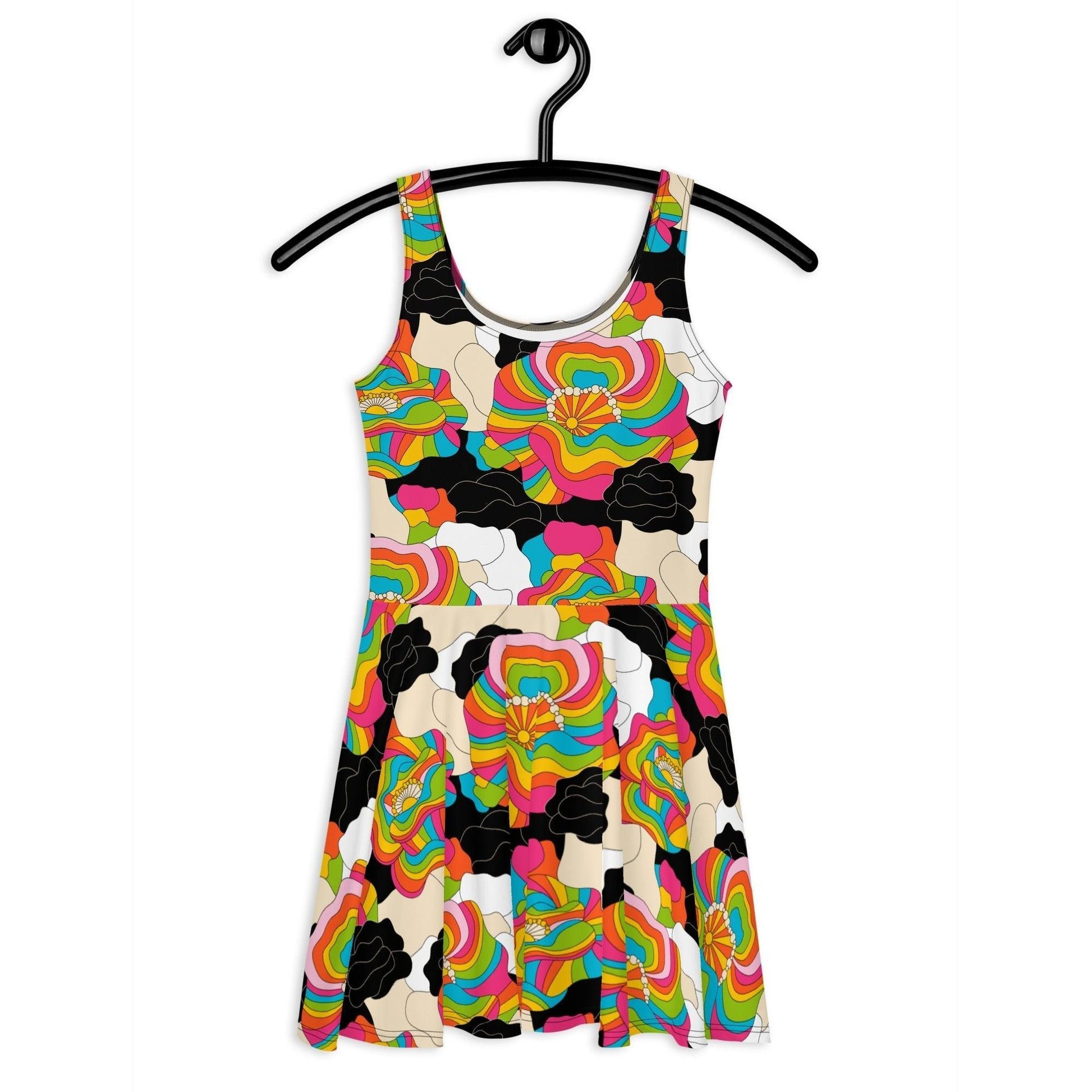 RAINBOW POPPY - Skater Dress
