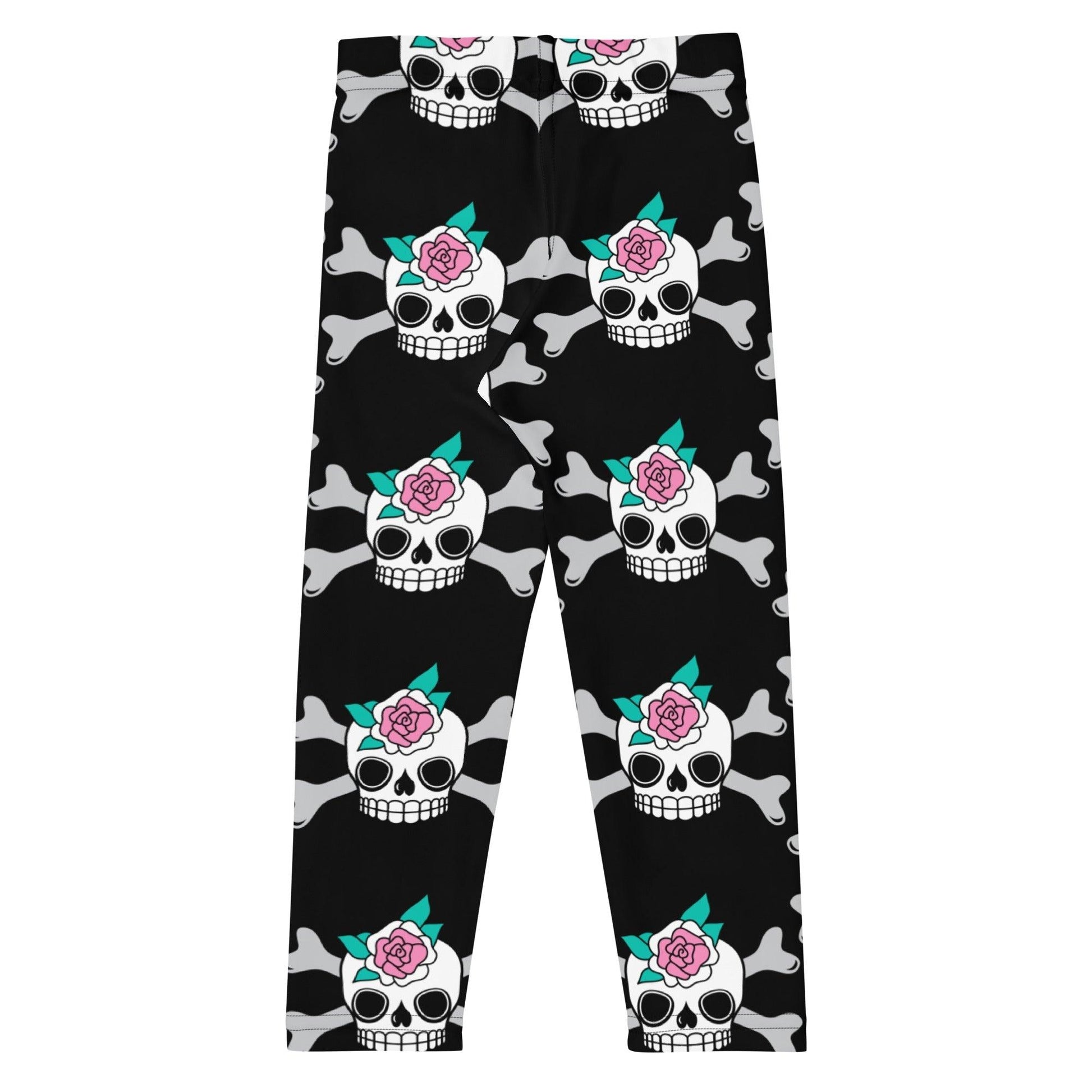 SKULLROSE black -2- Kids' Leggings
