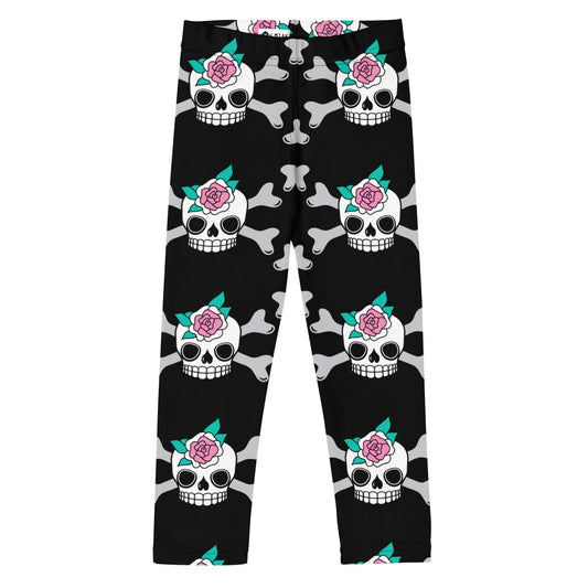 SKULLROSE black -2- Kids' Leggings