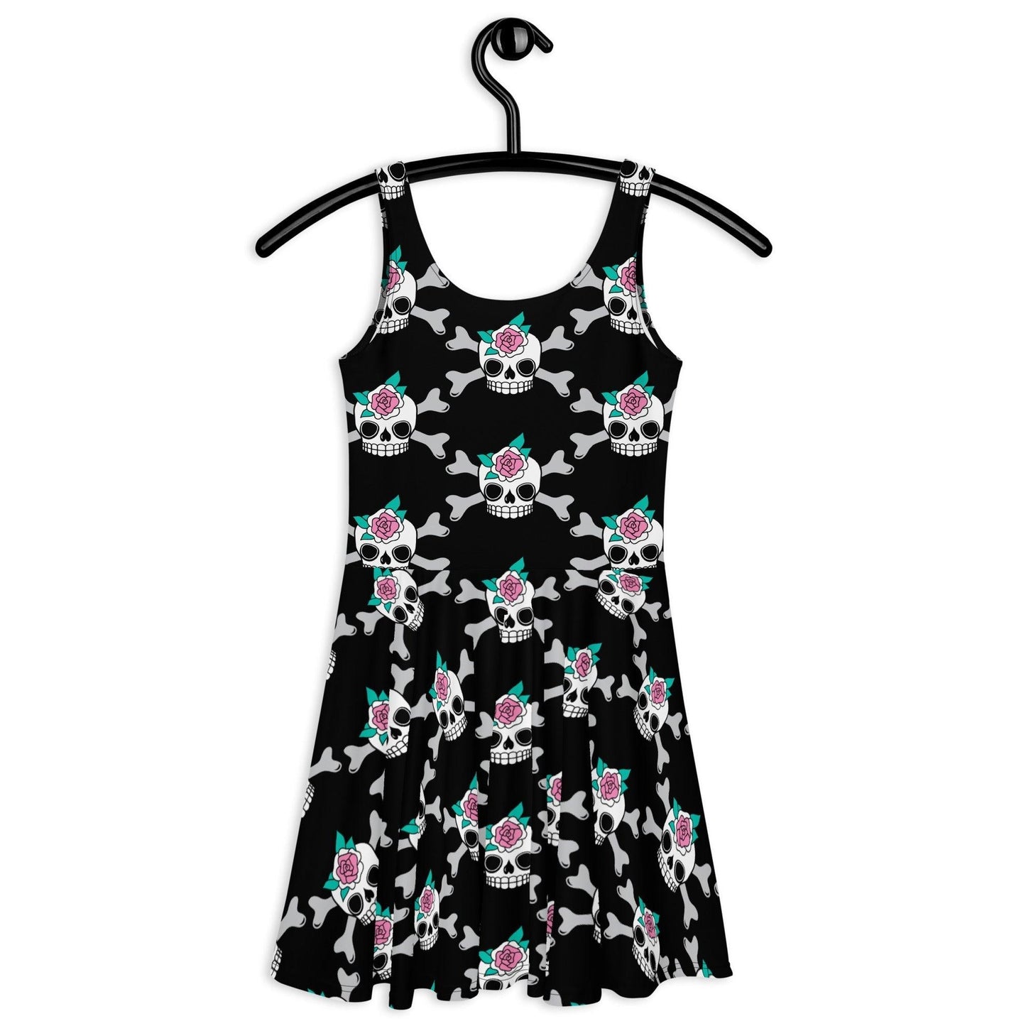 SKULLROSE black - Skater Dress