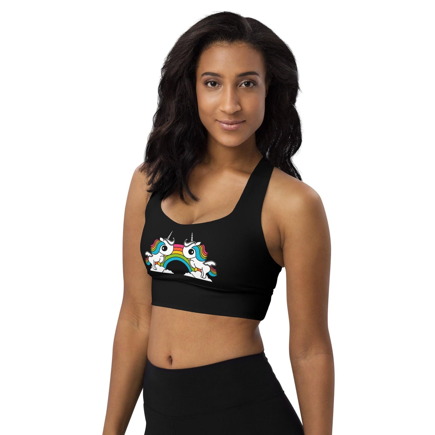 Sports Bra - UNIQUE (just unicorns) black