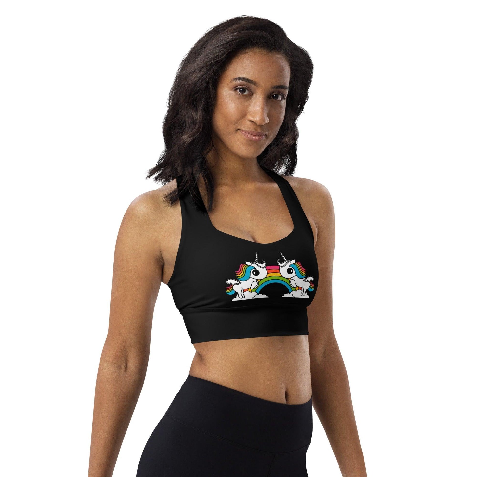 Sports Bra - UNIQUE (just unicorns) black