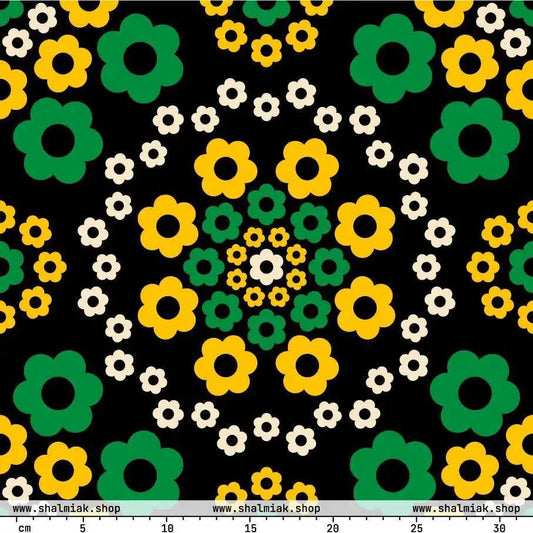 Fabric - YESTERDAY yellow green