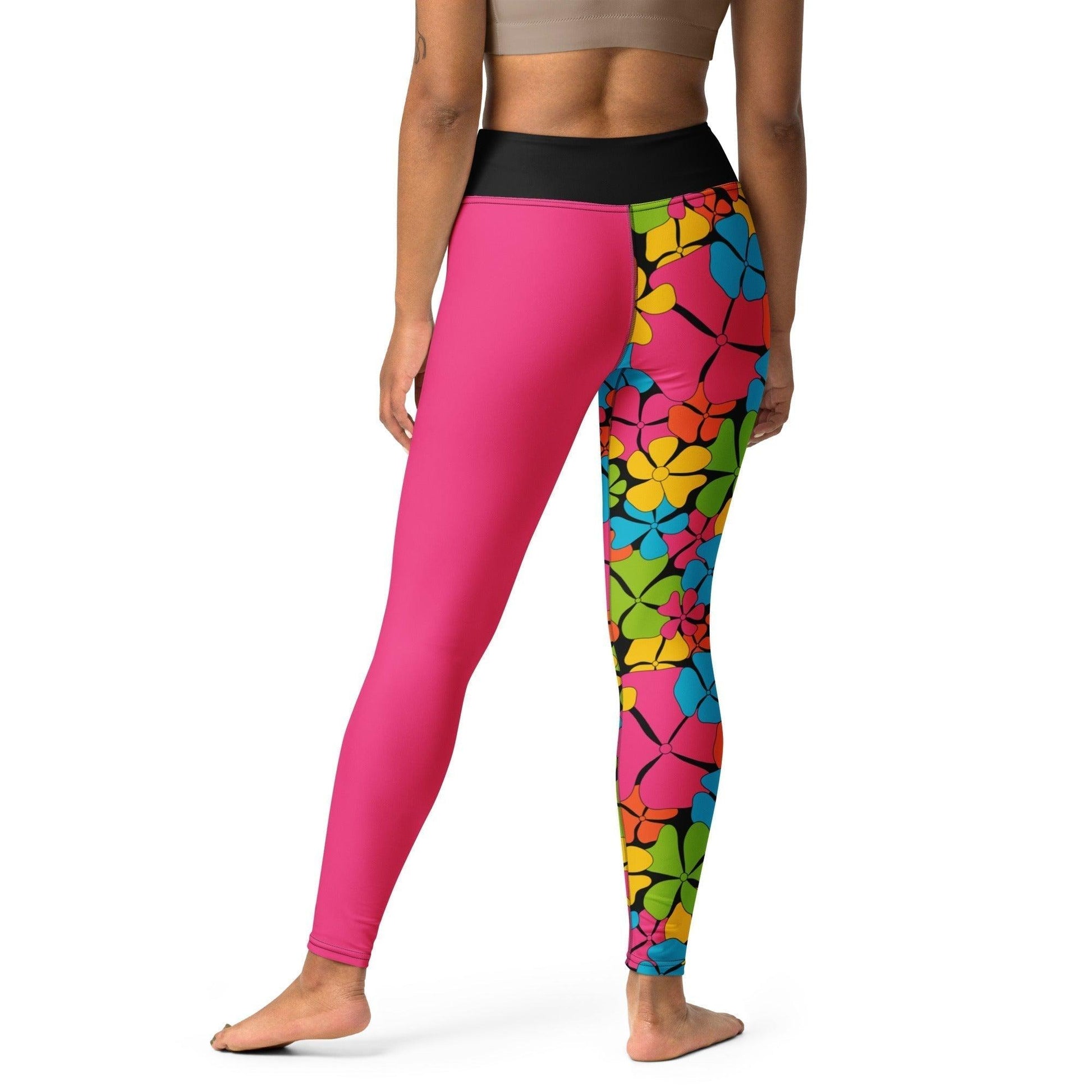Yoga leggings - ADELIE color - Wild floral print