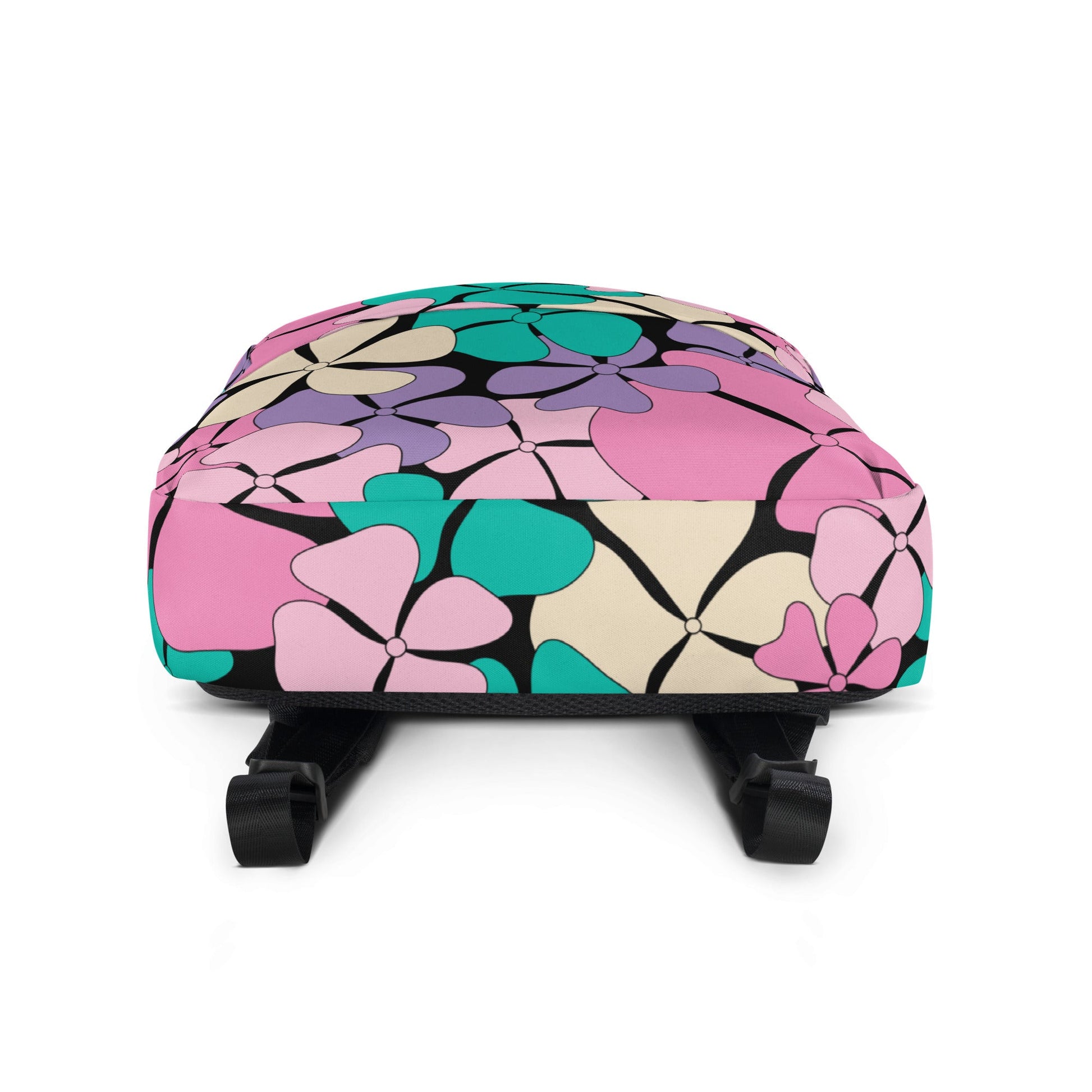 Backpack - ADELIE pink mint - Wild Floral Print