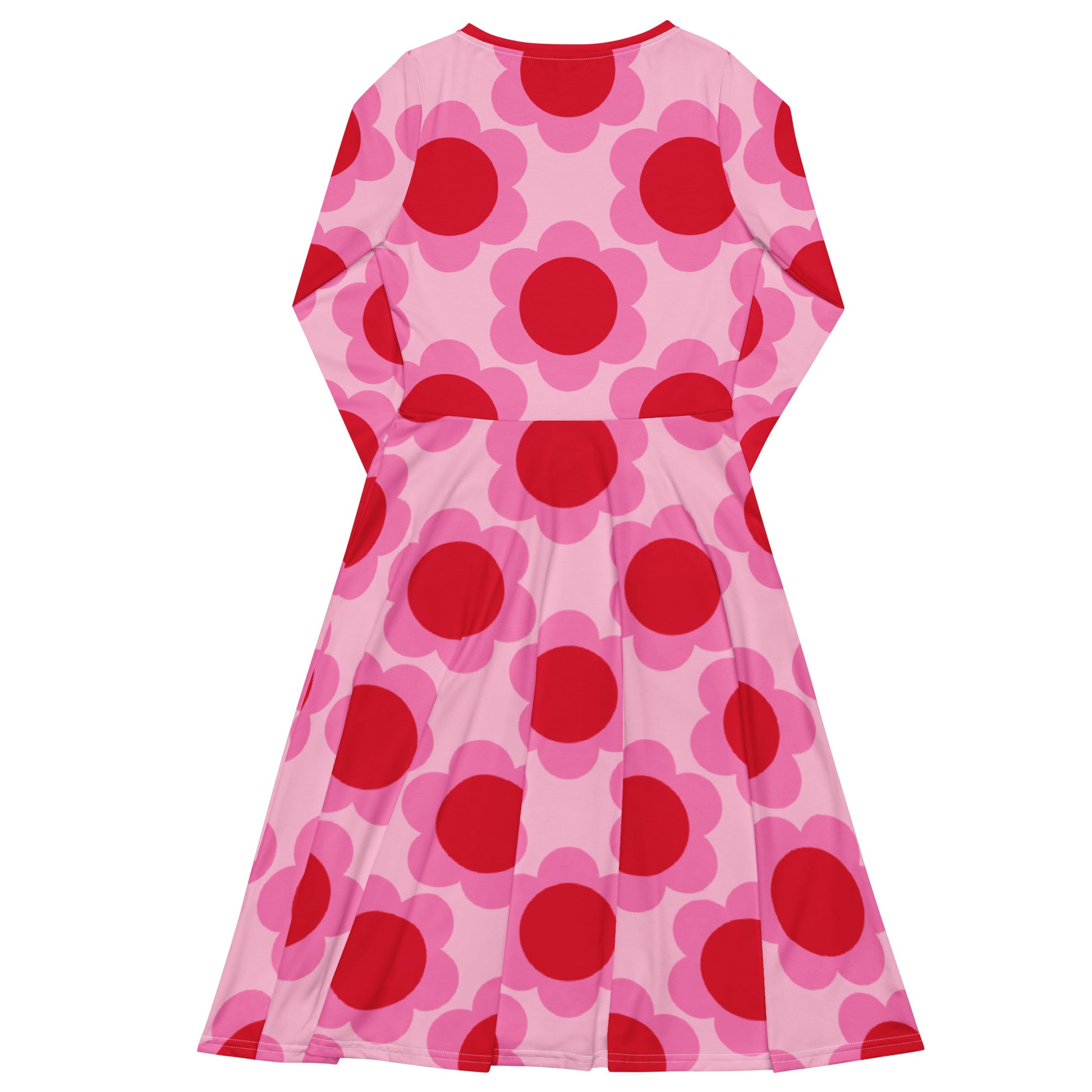 Midi dress - ELLIE red - Classic floral print