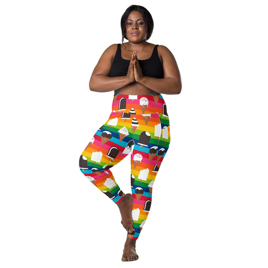 JÄDE rainbow - Leggings with pockets