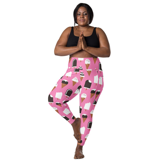 JÄDE pink - Leggings with pockets