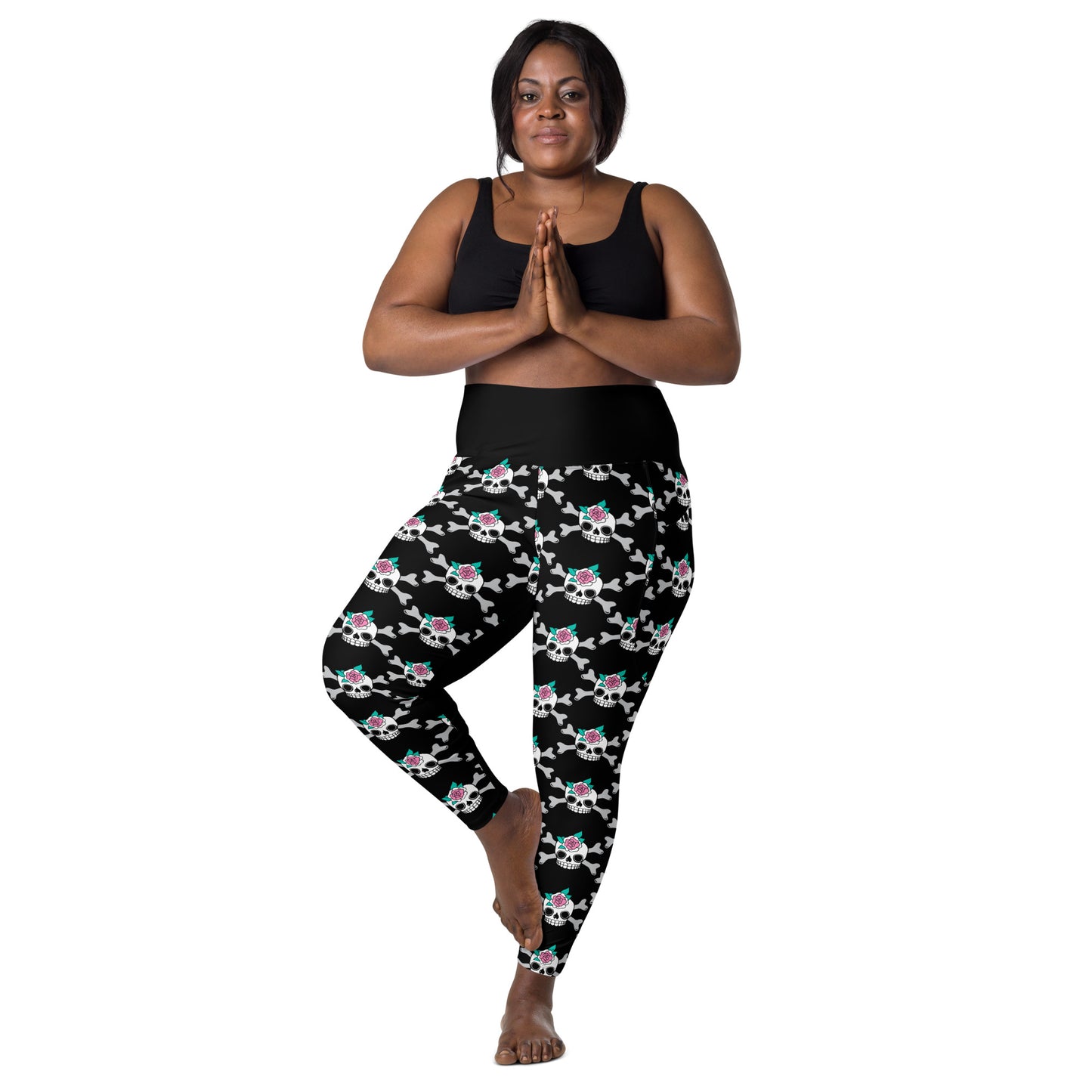 SKULLROSE black - Leggings With Pockets
