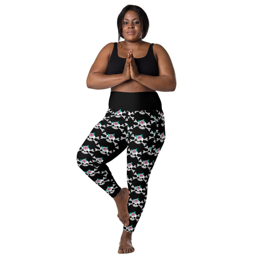 SKULLROSE black - Leggings With Pockets
