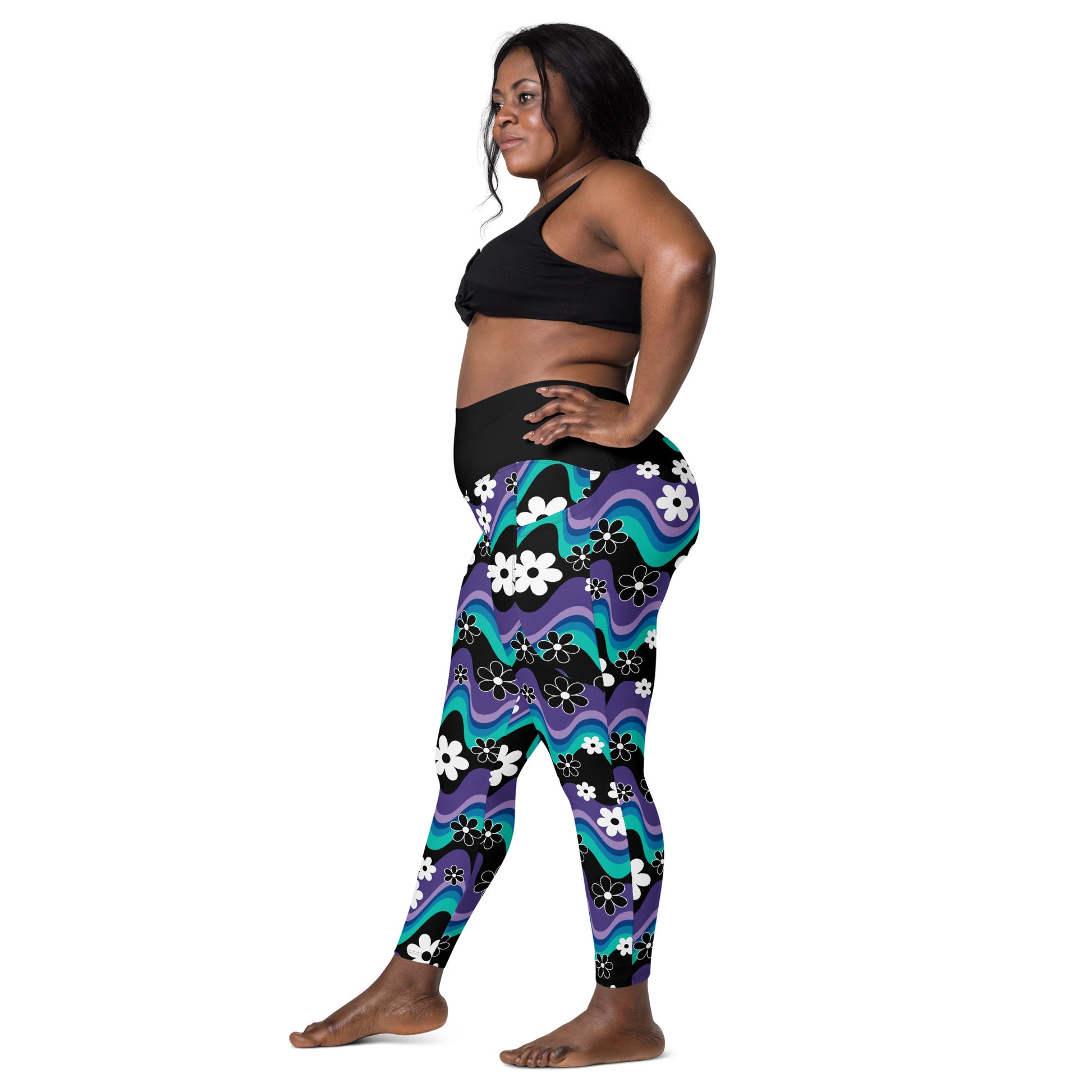 FLORA RAVE purple - Leggings With Pockets