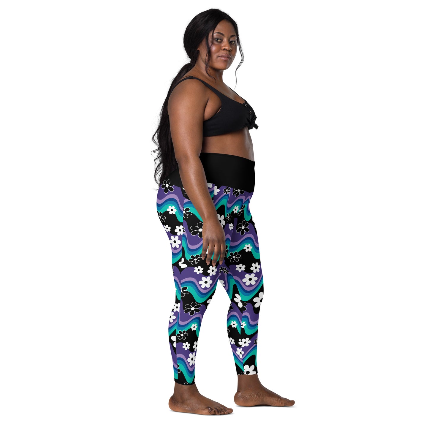FLORA RAVE purple - Leggings With Pockets