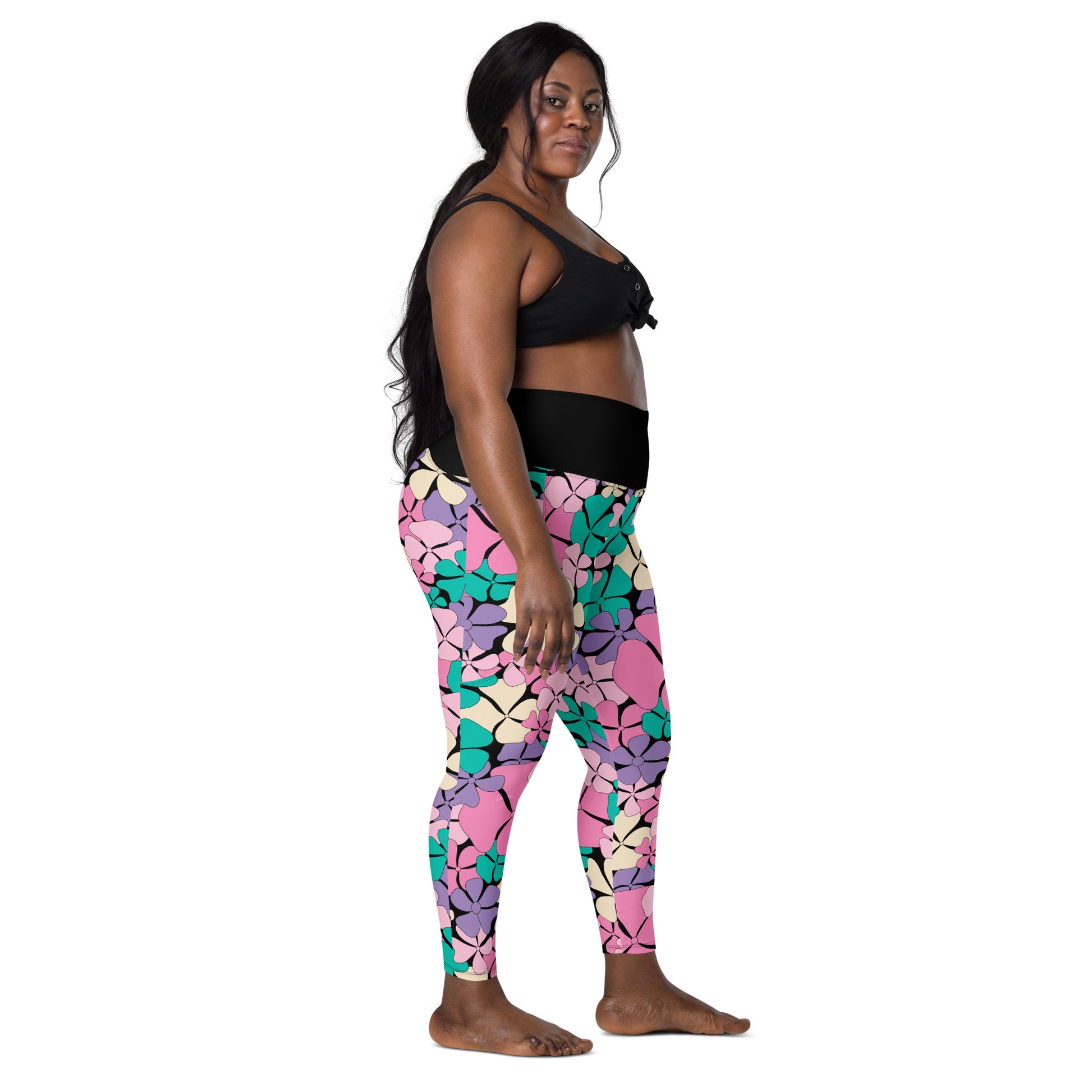 ADELIE pink mint - Leggings With Pockets