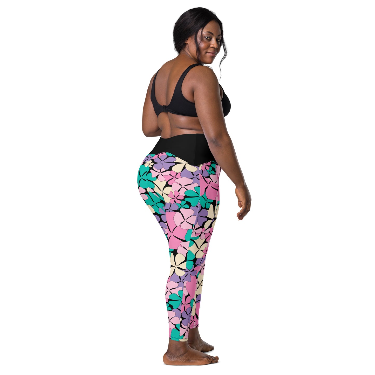 ADELIE pink mint - Leggings With Pockets