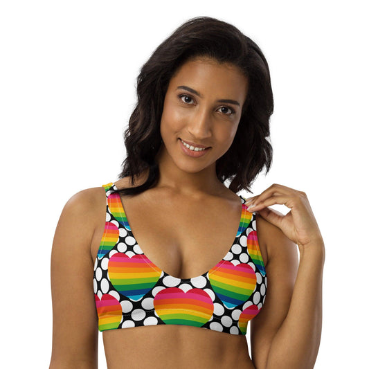 Bikini Top - ELLIE LOVE DOT rainbow