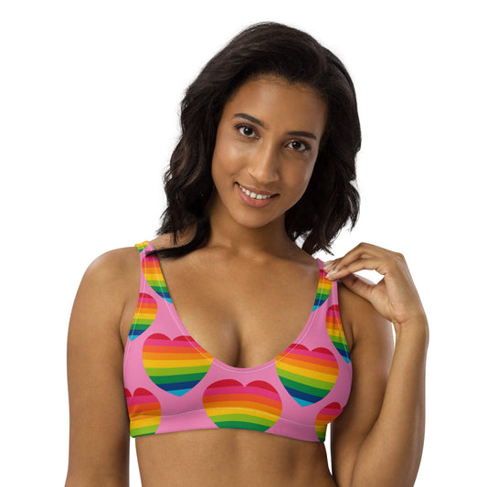 Bikini Top - ELLIE LOVE rainbow pink
