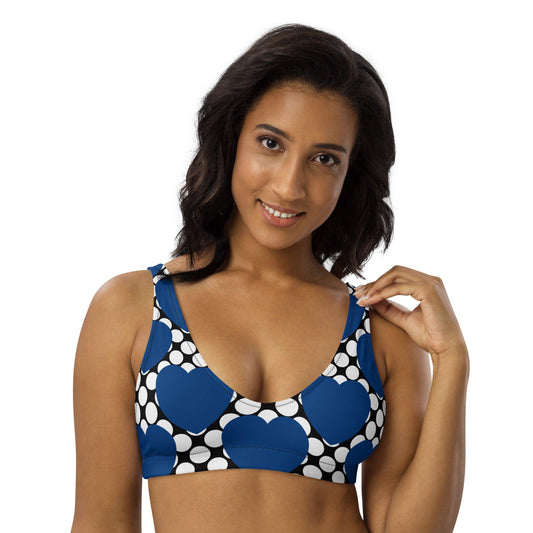 Bikini Top - ELLIE LOVE DOT blue black