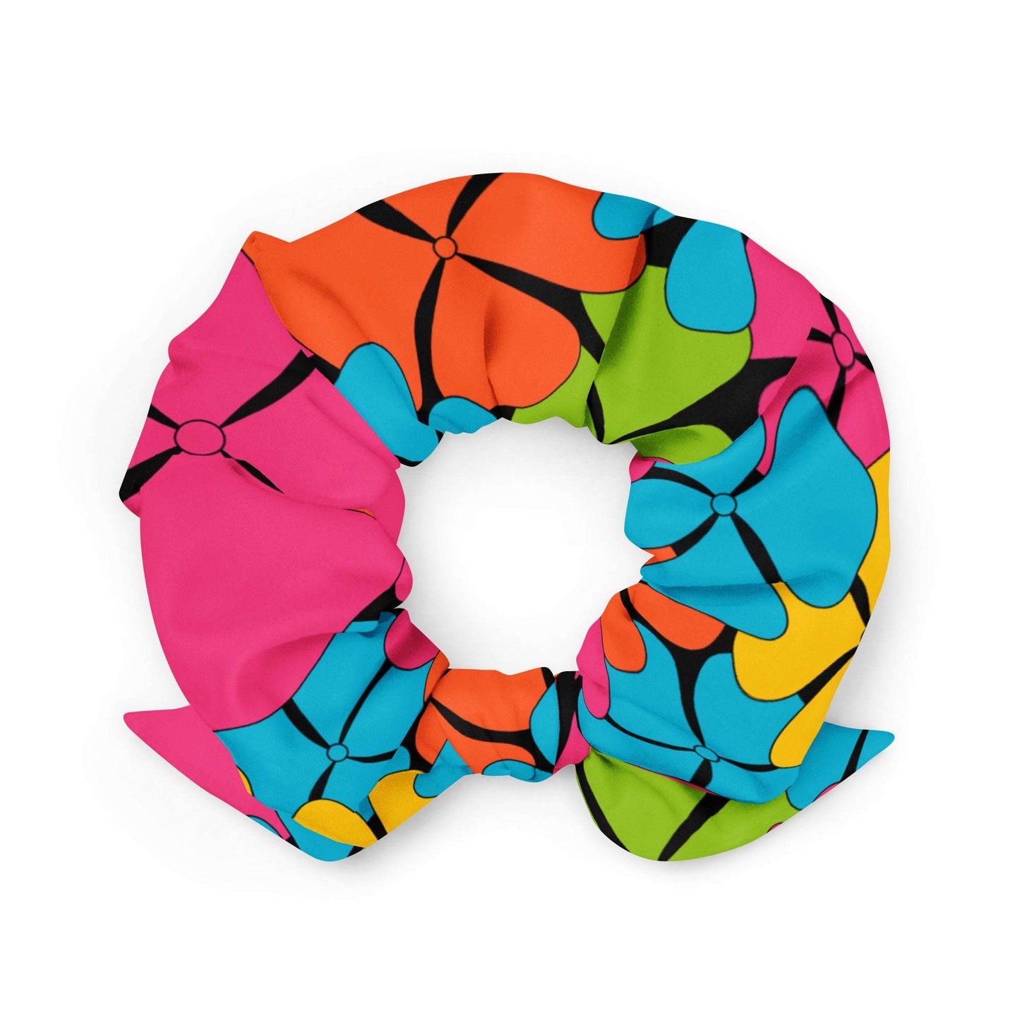 Scrunchie - ADELIE color - Wild floral print