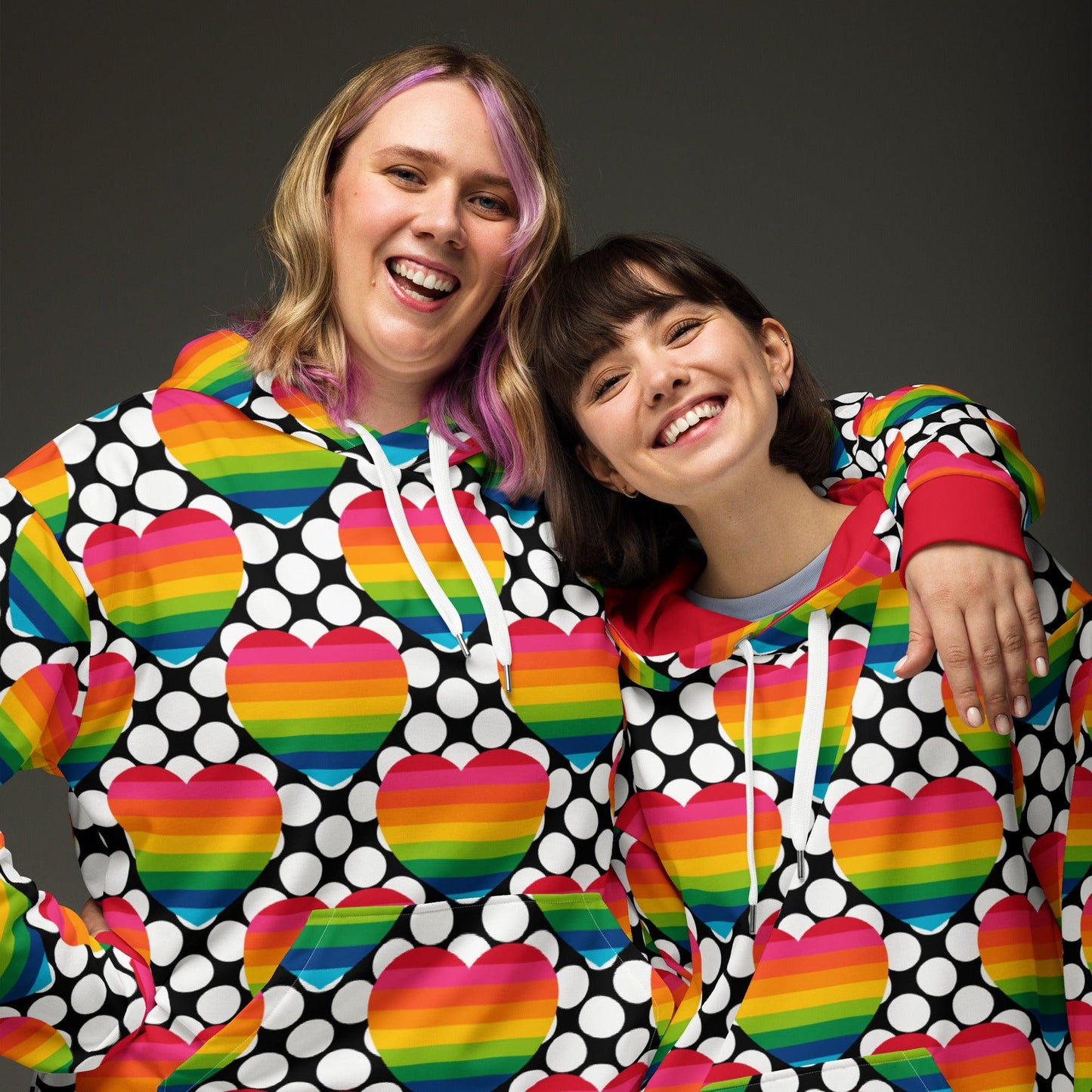 ELLIE LOVE DOT rainbow - Hoodie