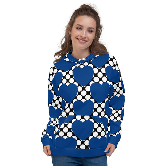 ELLIE LOVE DOT blue black - Hoodie