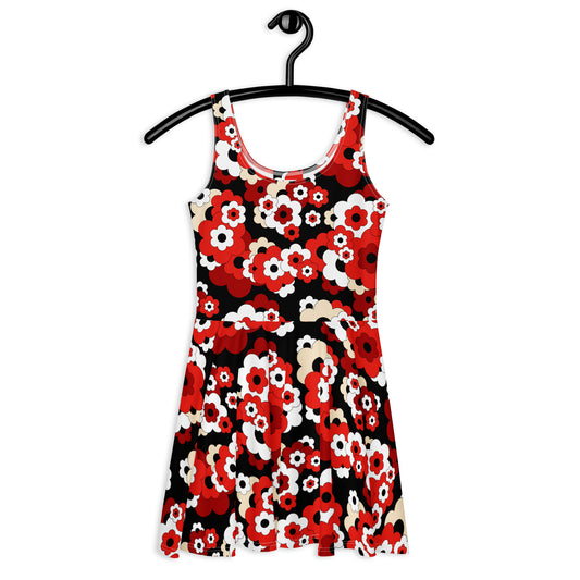 ERICA red - Skater Dress