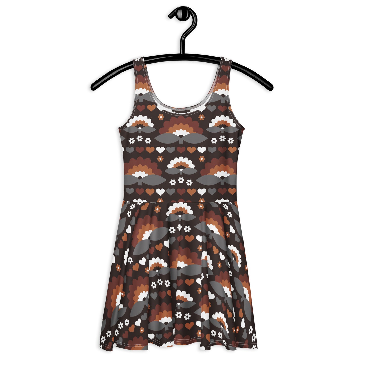 FALL IN LOVE mocca - Skater Dress