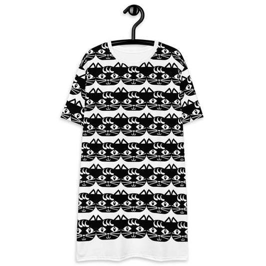 JUST MAU bw - T-Shirt Dress