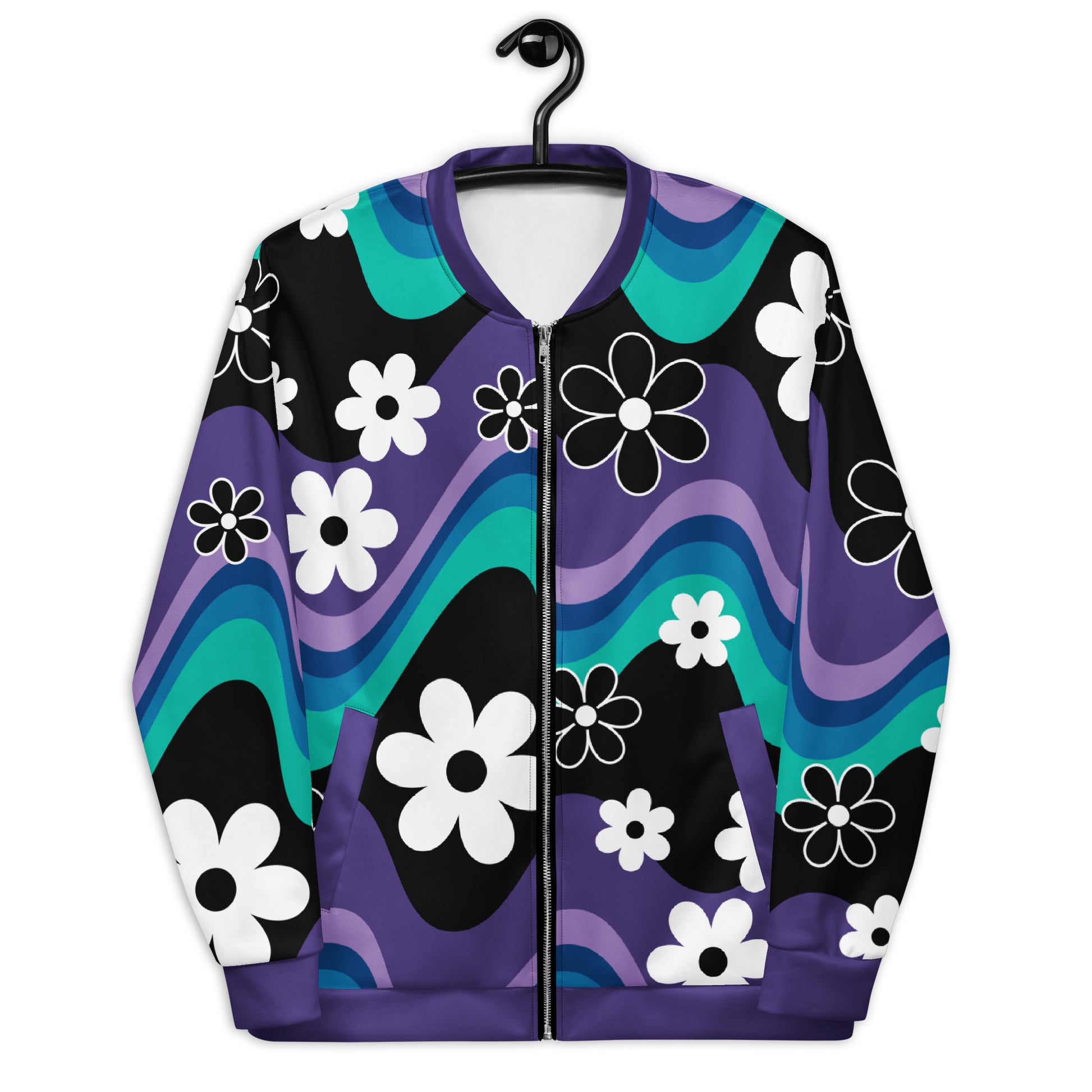FLORA RAVE purple - Bomber Jacket
