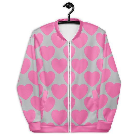 ELLIE LOVE pink grey - Bomber Jacket