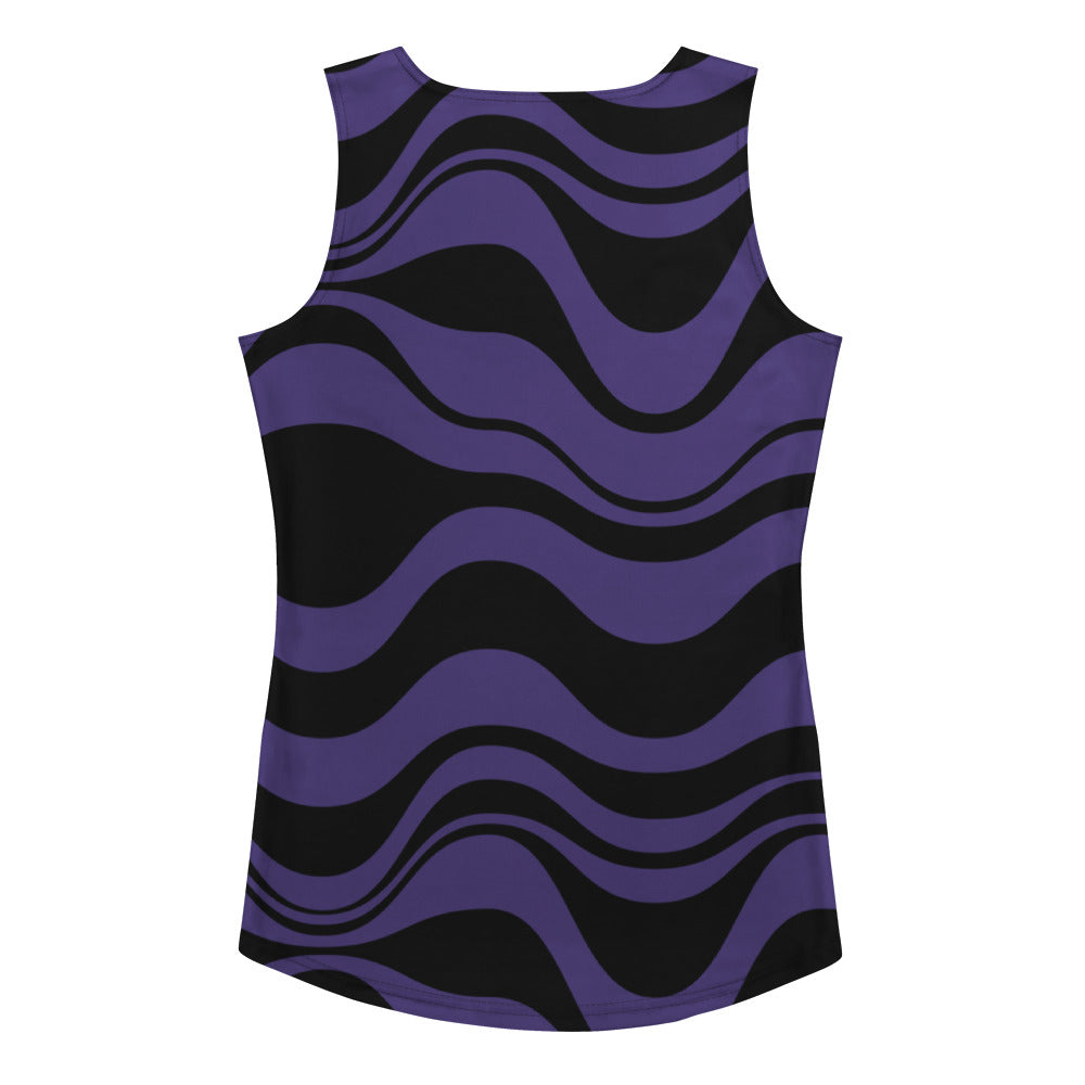 ENERGY WAVES purple black - Tank Top