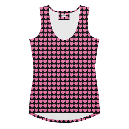 Tank Top - HERTTAHOUND HEARTS pink