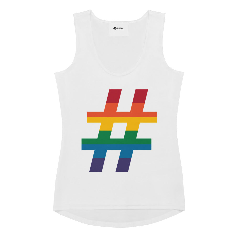 #RAINBOW white - Tank Top