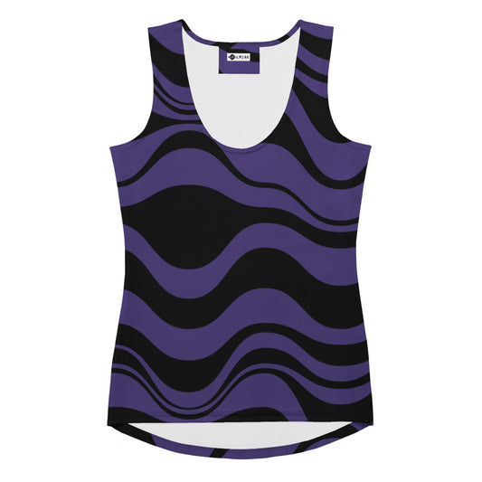 ENERGY WAVES purple black - Tank Top