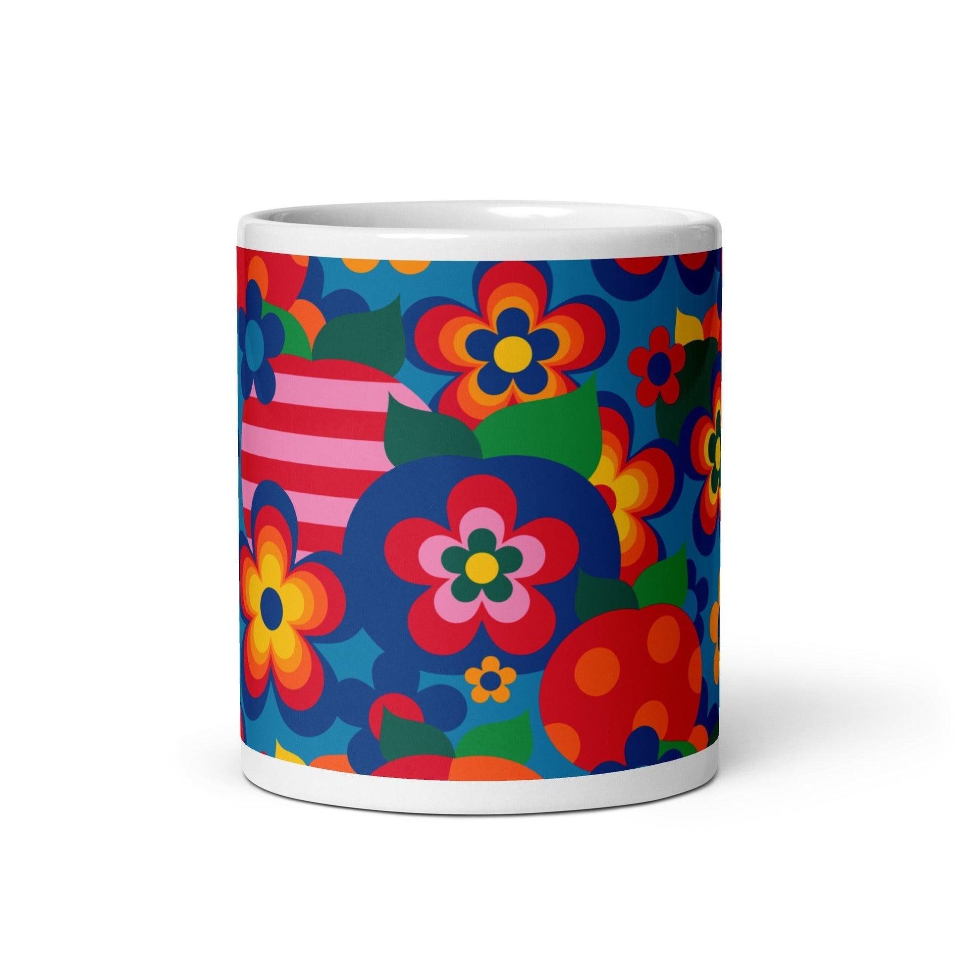 Mug - APPLEMANIA blue - Playful apple print