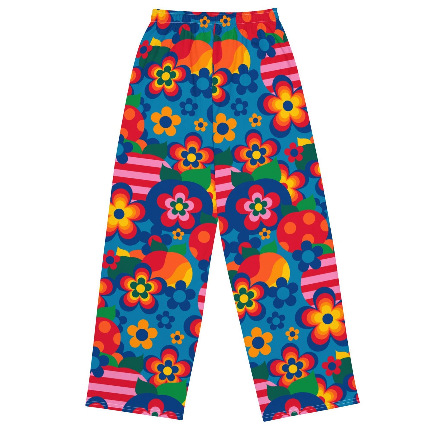 Pants - APPLEMANIA blue - Fun Apple Print