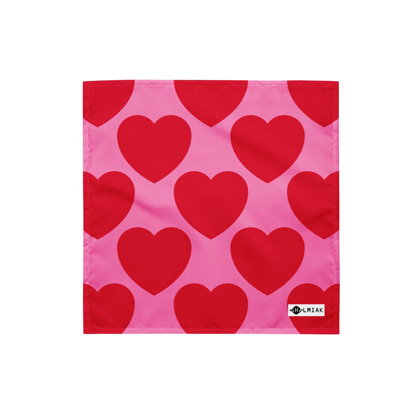 Bandana - ELLIE LOVE red - Bold Heart Print