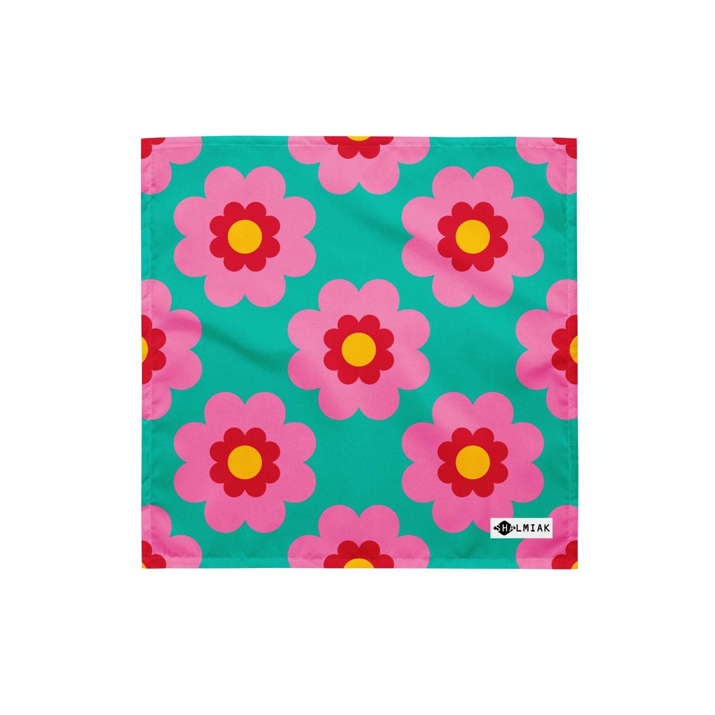 Bandana - FANCY BLOOM pink mint