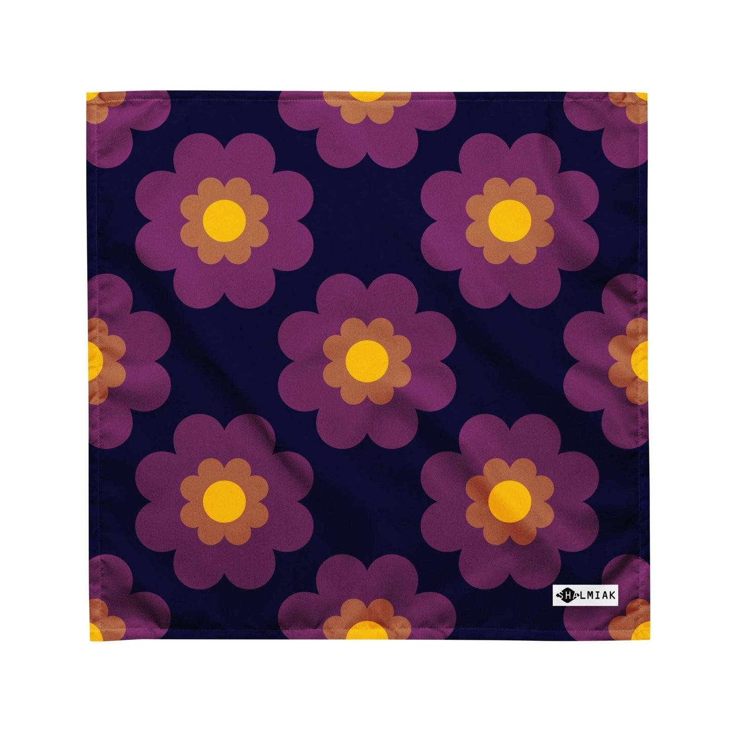 Bandana - FANCY BLOOM plum