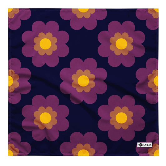 Bandana - FANCY BLOOM plum