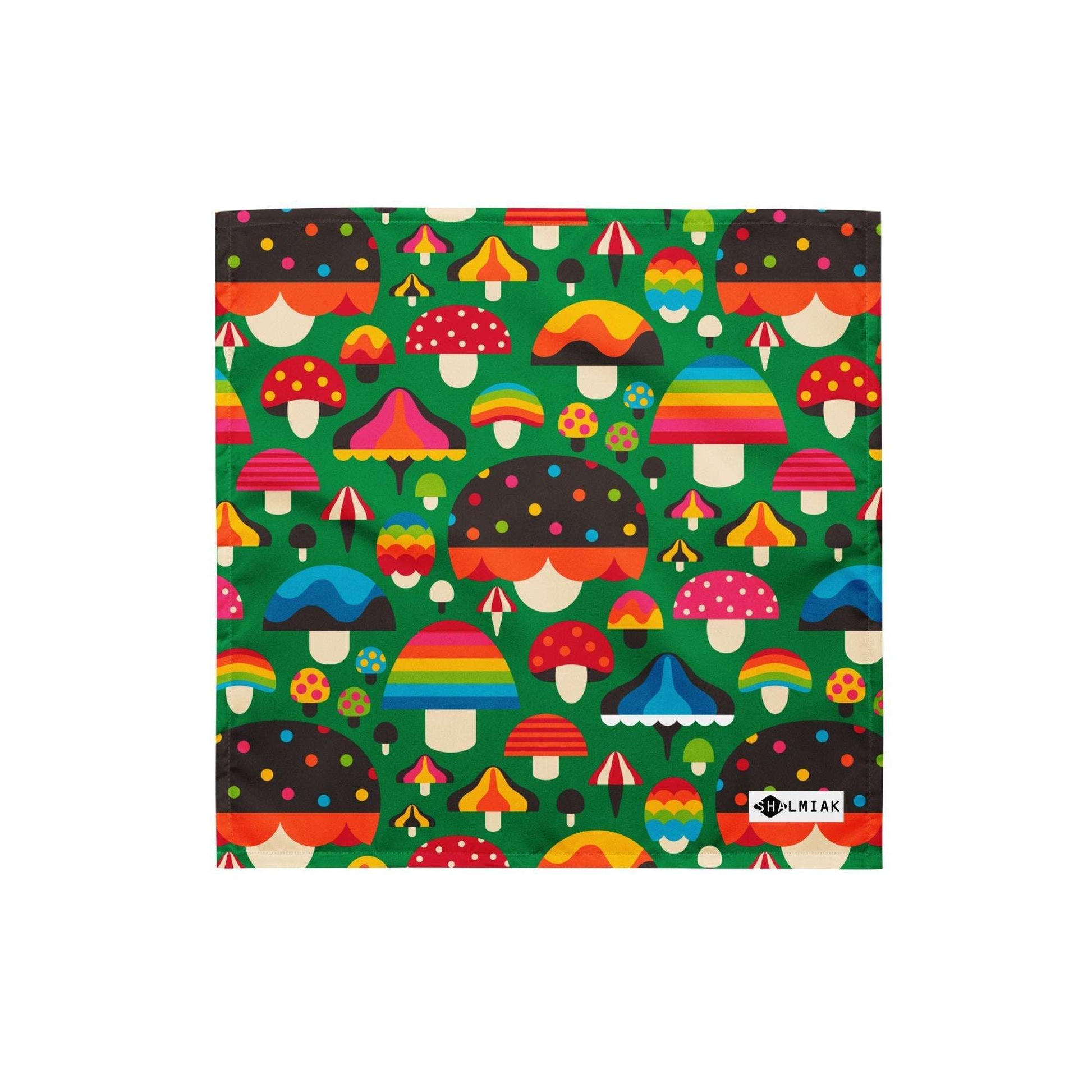 Bandana - MUSHROOM MANIA green