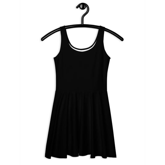 Skater dress - BLACK - Single color 3XL